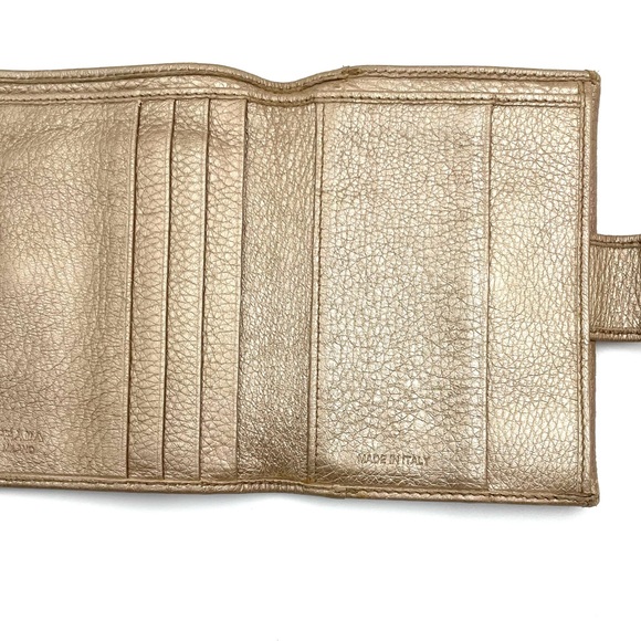 low start Prada Vintage Lambskin leather wallet - Picture 6 of 14
